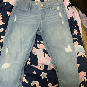 Wonder Nation Light Blue Distressed Skinny Jeans